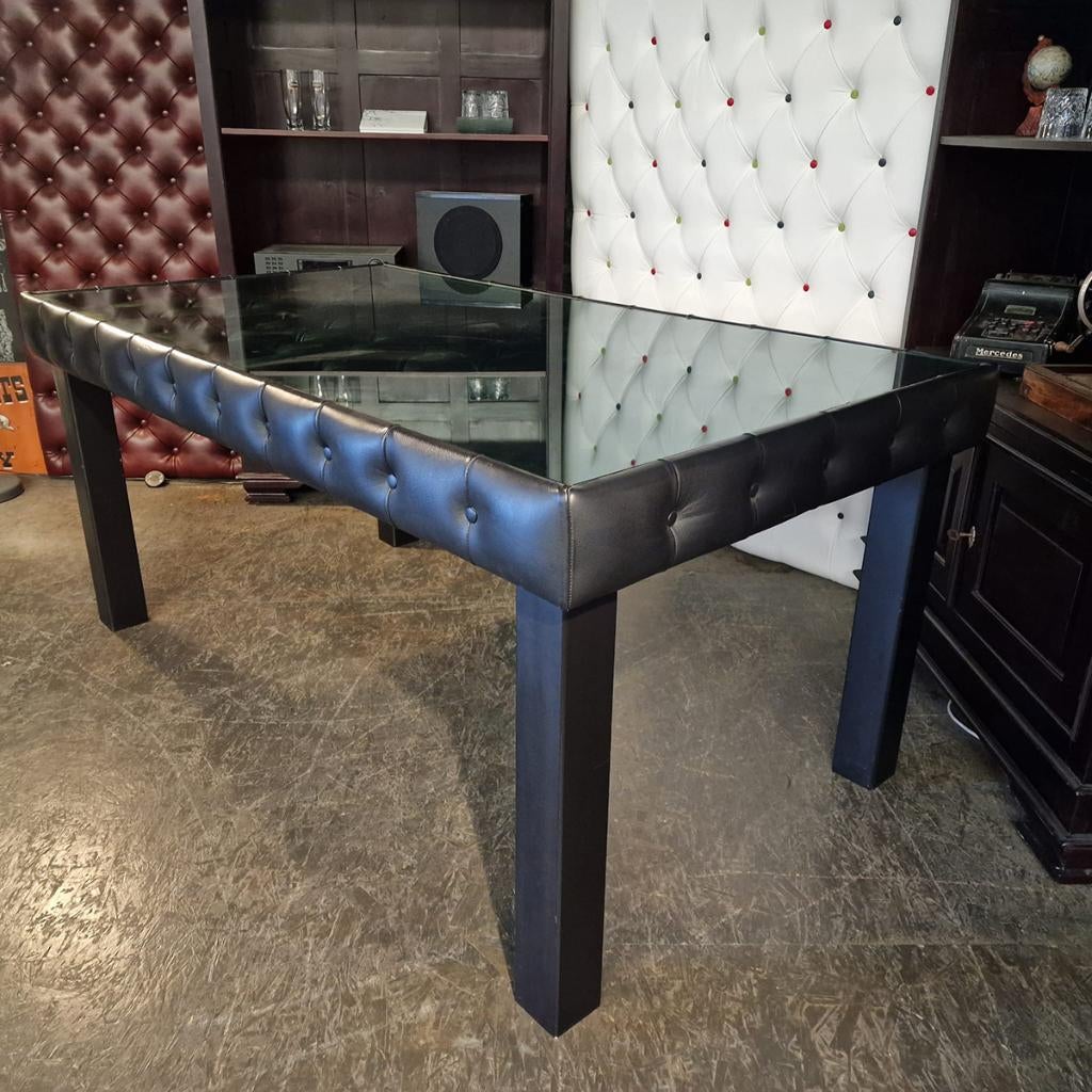 Chesterfield Caleb eetkamertafel zwart | Nieuw!, Ophalen