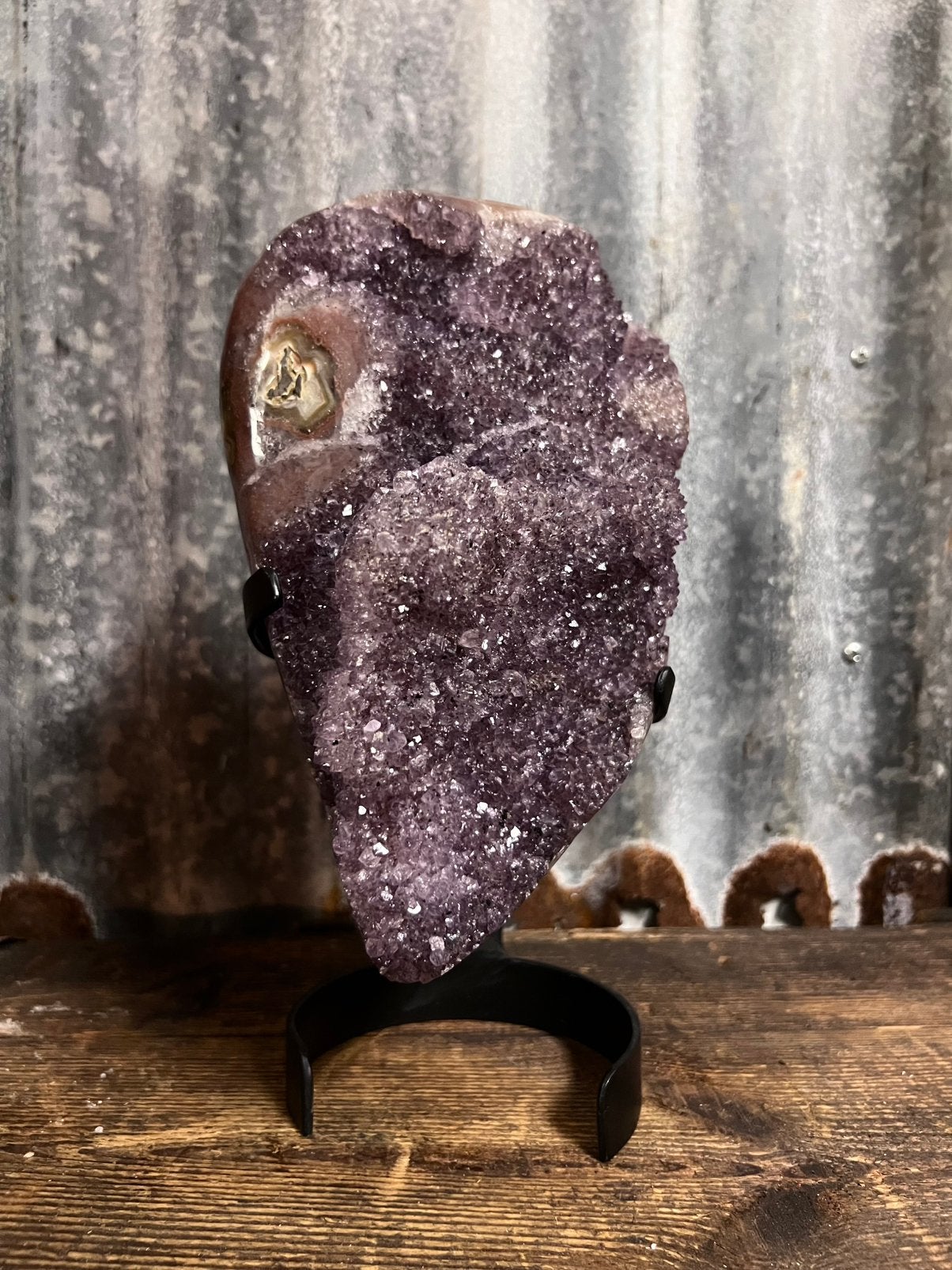 Amethist op standaard, Ophalen of Verzenden, Mineraal
