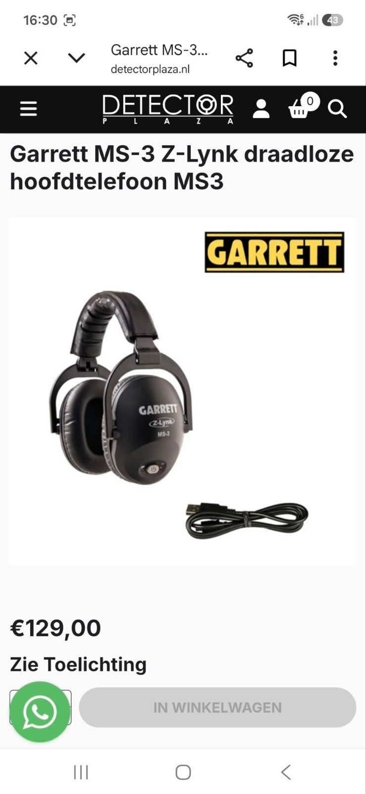 Foto 6 van 2x draadloze koptelefoons van Garrett Z-link MS3