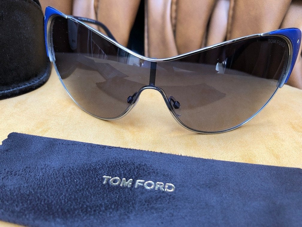 NIEUWE ORIGINELE TOM FORD ZONNEBRIL VANDA TF364 blauw, Overige merken, Zonnebril, Paars, Tom Ford