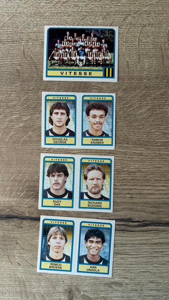 Panini Voetbal 84 plaatjes Vitesse 4x, Verzenden, Zo goed als nieuw, Meerdere plaatjes