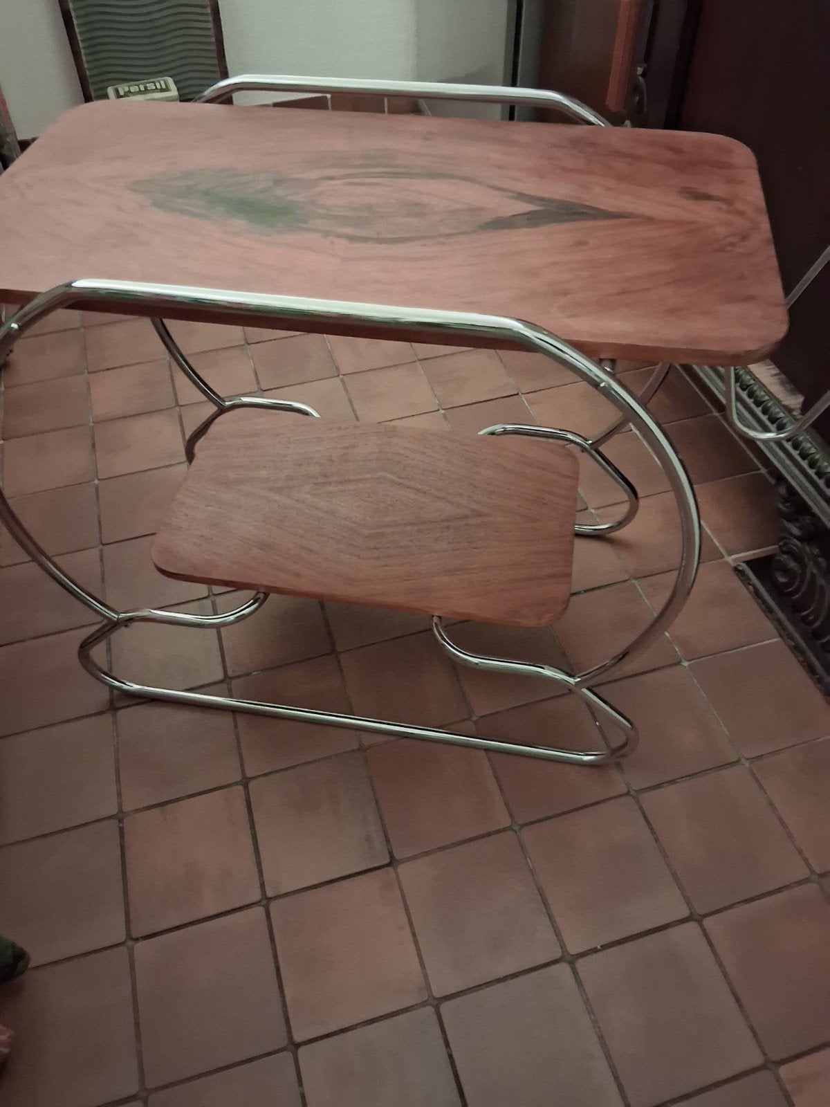bauhaus bijzettafeltje  art deco, Ophalen, Rechthoekig, Minder dan 55 cm, 60 cm of meer