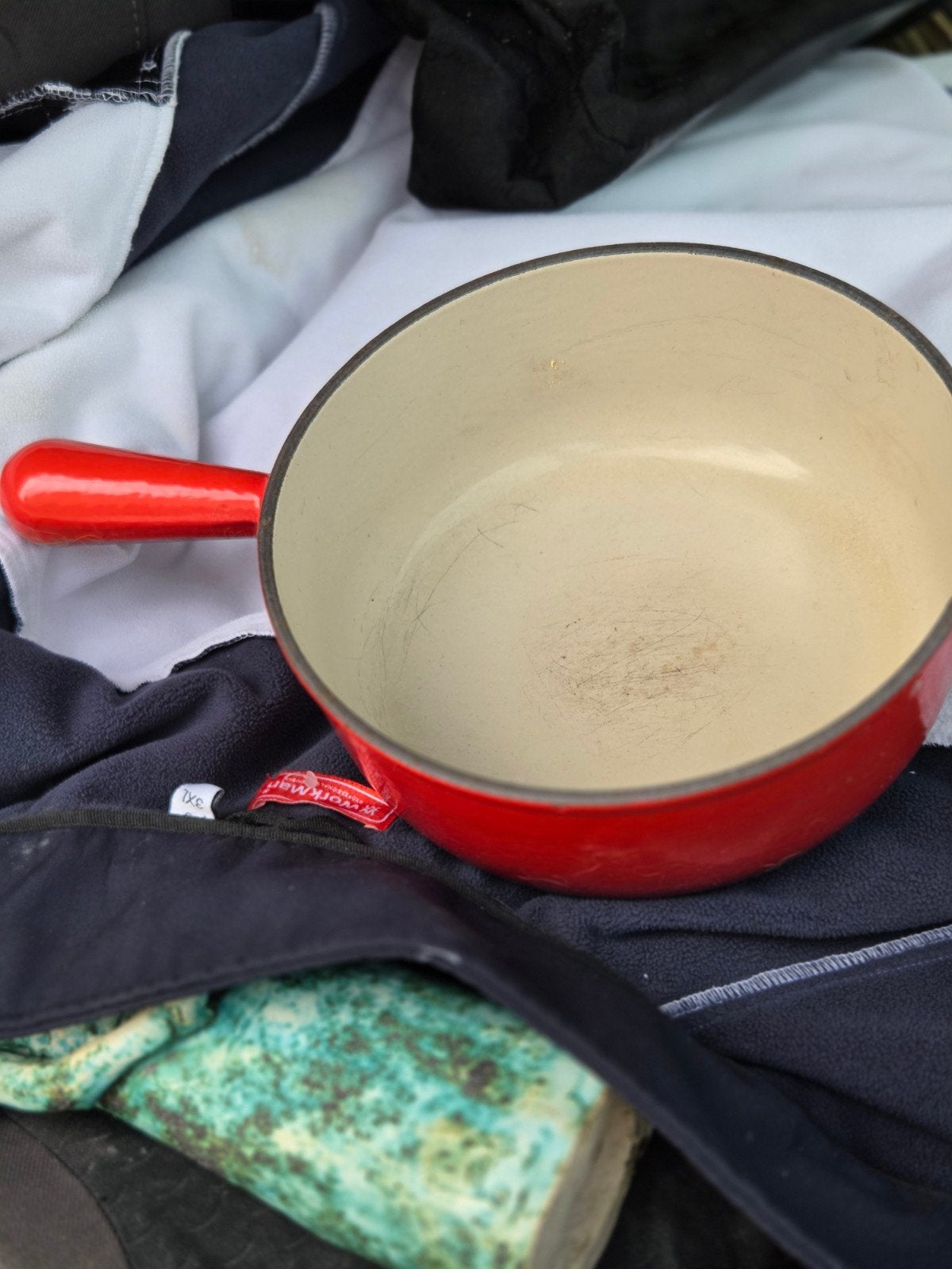 Le creuset steelpan, Ophalen of Verzenden, Gebruikt, Overige materialen, Pot, Bus of Blik