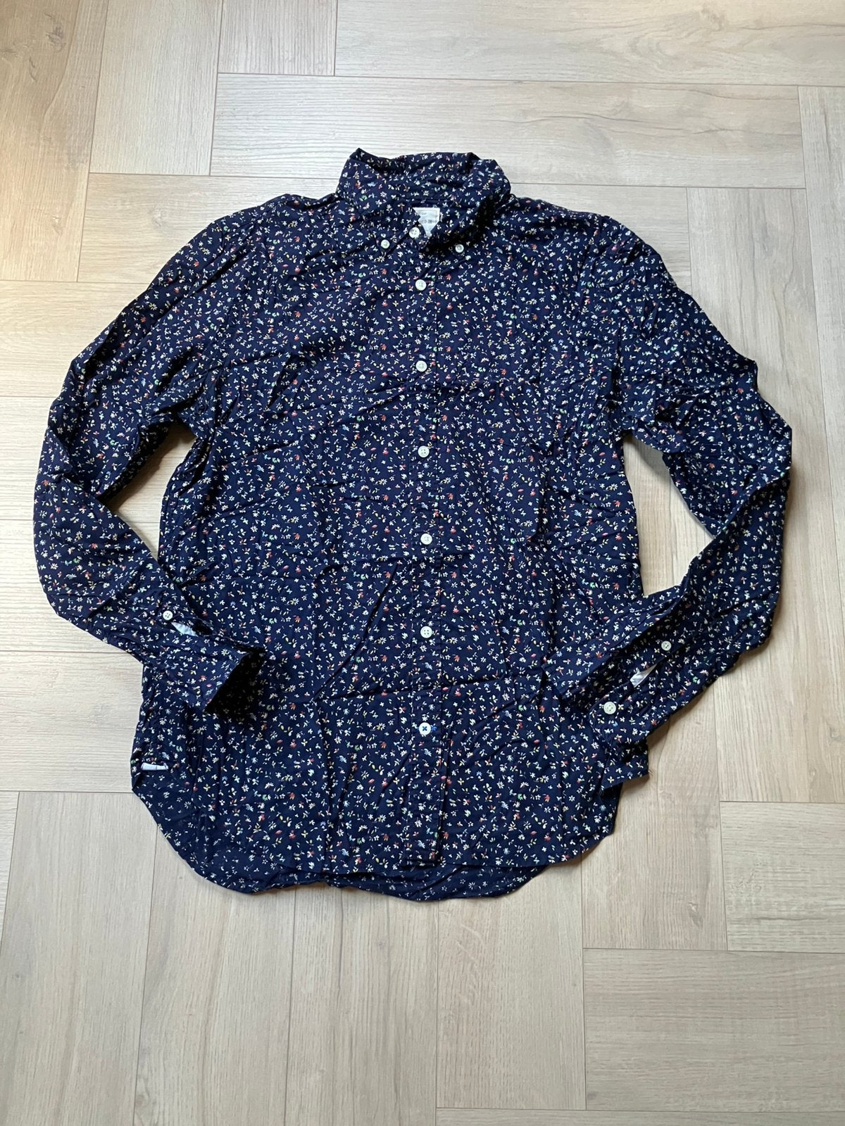 Overhemd van GAP maat M, Ophalen of Verzenden, Zo goed als nieuw, Blauw, Halswijdte 39/40 (M)