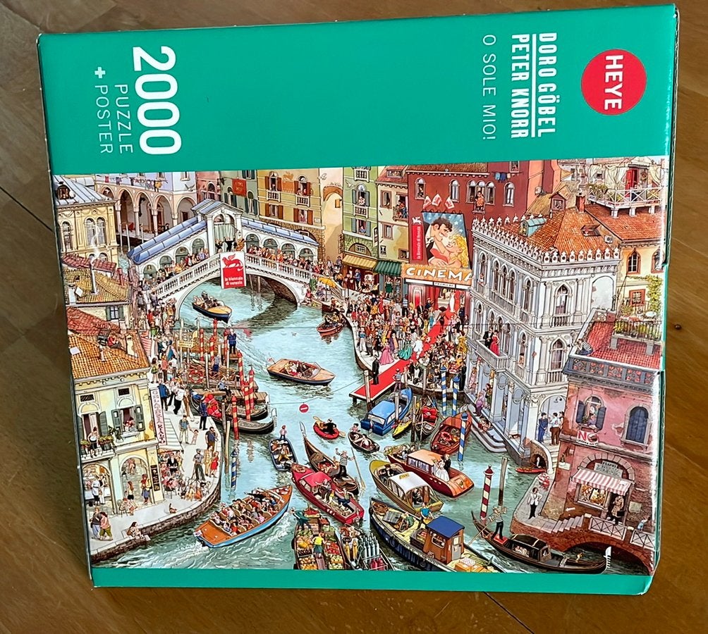 Legpuzzel Heye 2000 st. Comic Venetië, Ophalen of Verzenden, Meer dan 1500 stukjes, Zo goed als nieuw