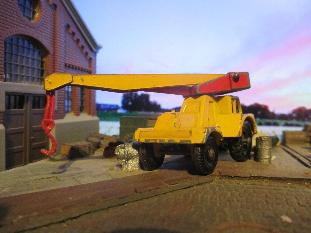 1/85 Jumbo Crane - Lesney Matchbox No.11 1967+1968, Ophalen of Verzenden, Gebruikt, Auto