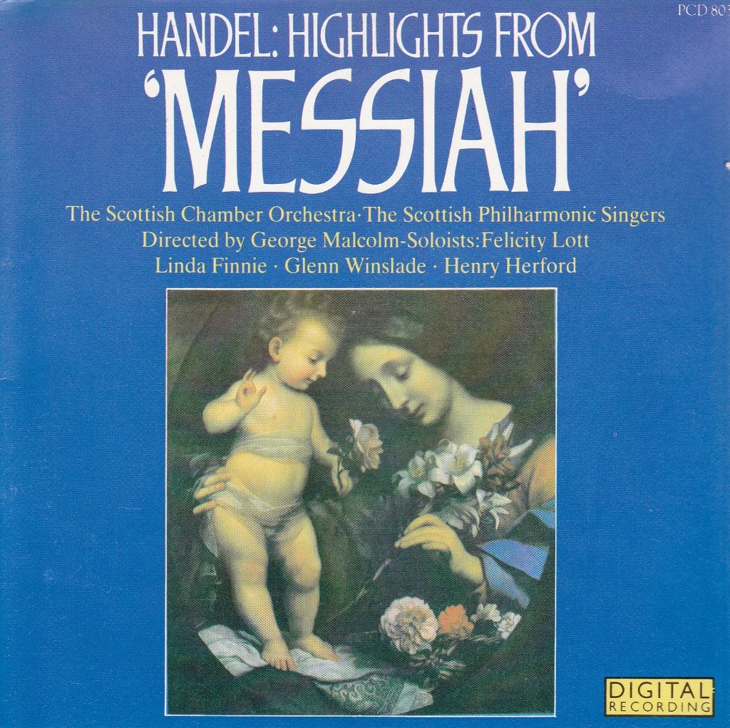 Handel Highlights from "Messiah " / Georg Malcom, Cd's en Dvd's, Cd's | Klassiek, Ophalen of Verzenden, Classicisme, Zo goed als nieuw
