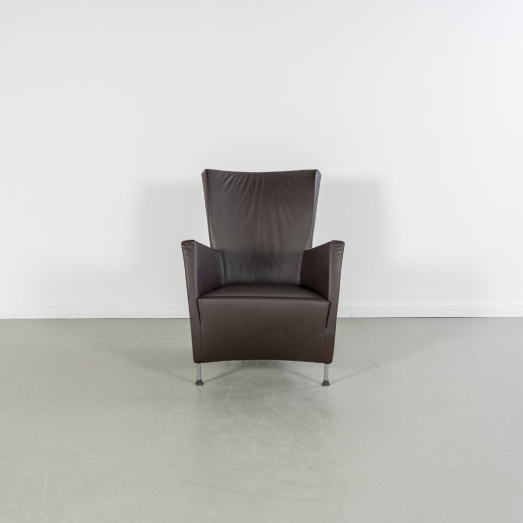 Montis Windy Fauteuil Bruin Leder - Staal, Niet ingevuld, Zo goed als nieuw, Niet ingevuld, Niet ingevuld