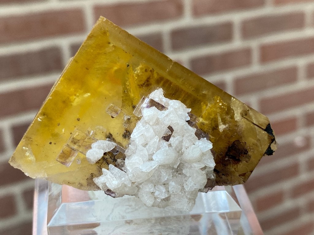 Fluoriet met calciet minerva mine, Ophalen of Verzenden
