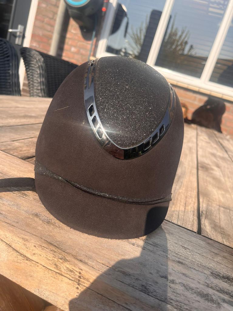 Qhp cap, zwart met glitters, Ophalen of Verzenden, Dressuur, Kinderen