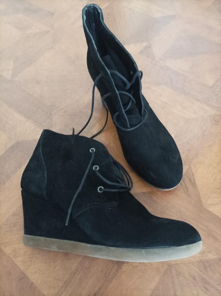 Visions leren suede sleehak enkellaarzen maat 40, Kleding | Dames, Schoenen, Zwart, Lage of Enkellaarzen, Ophalen of Verzenden