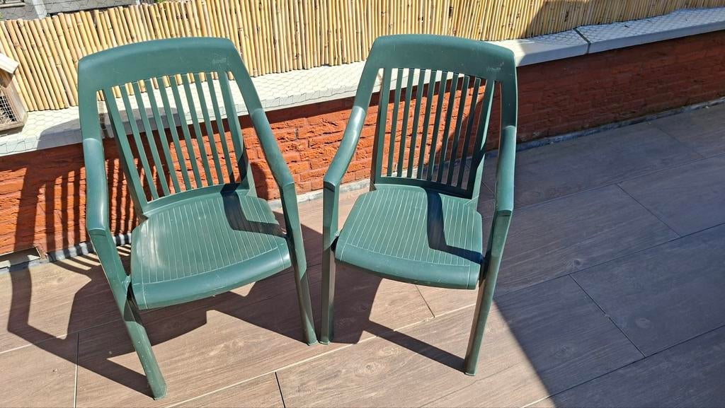 Hartman Regency Club Tuinstoelen - Groen, Stapelbaar, Ophalen, Gebruikt, Kunststof, Stapelbaar