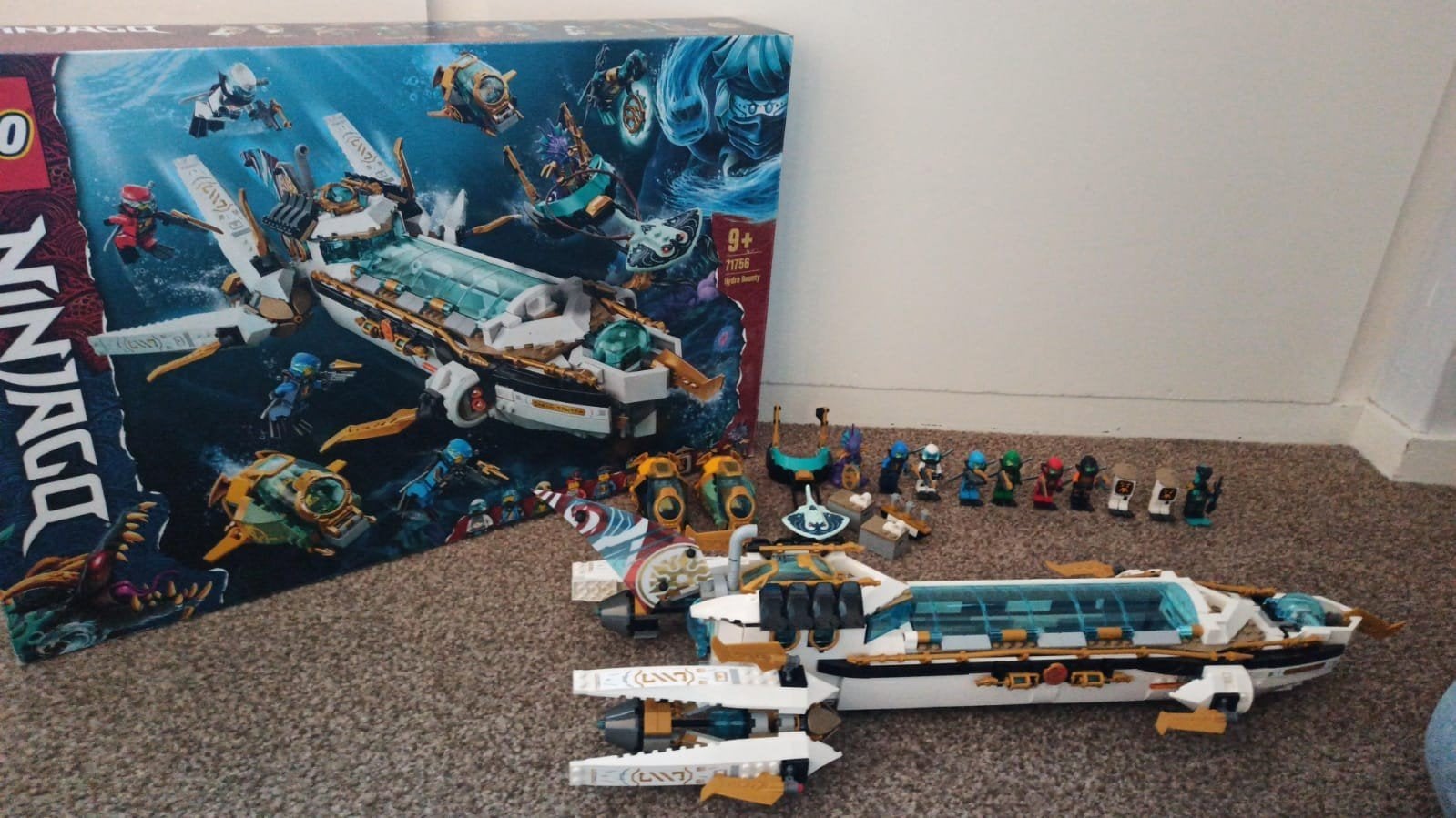 Lego Ninjago 71756 Hydro Bounty - Compleet en Zeer Netjes, Lego, Ophalen of Verzenden, Zo goed als nieuw, Inclusief extra onderdelen