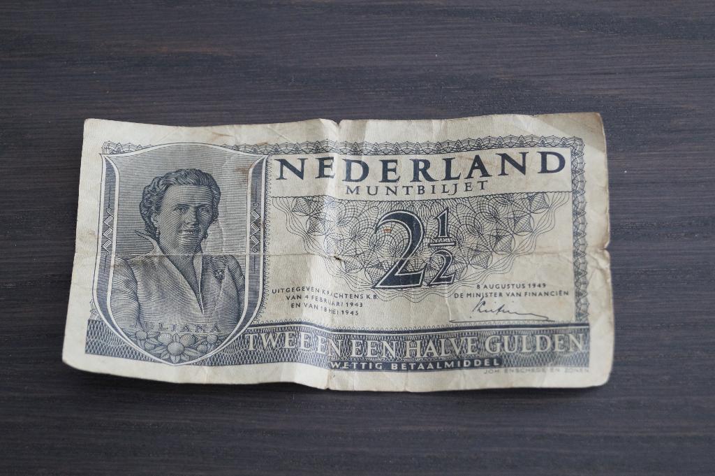 Papieren rijksdaalder., Ophalen of Verzenden, 2½ gulden, Los biljet