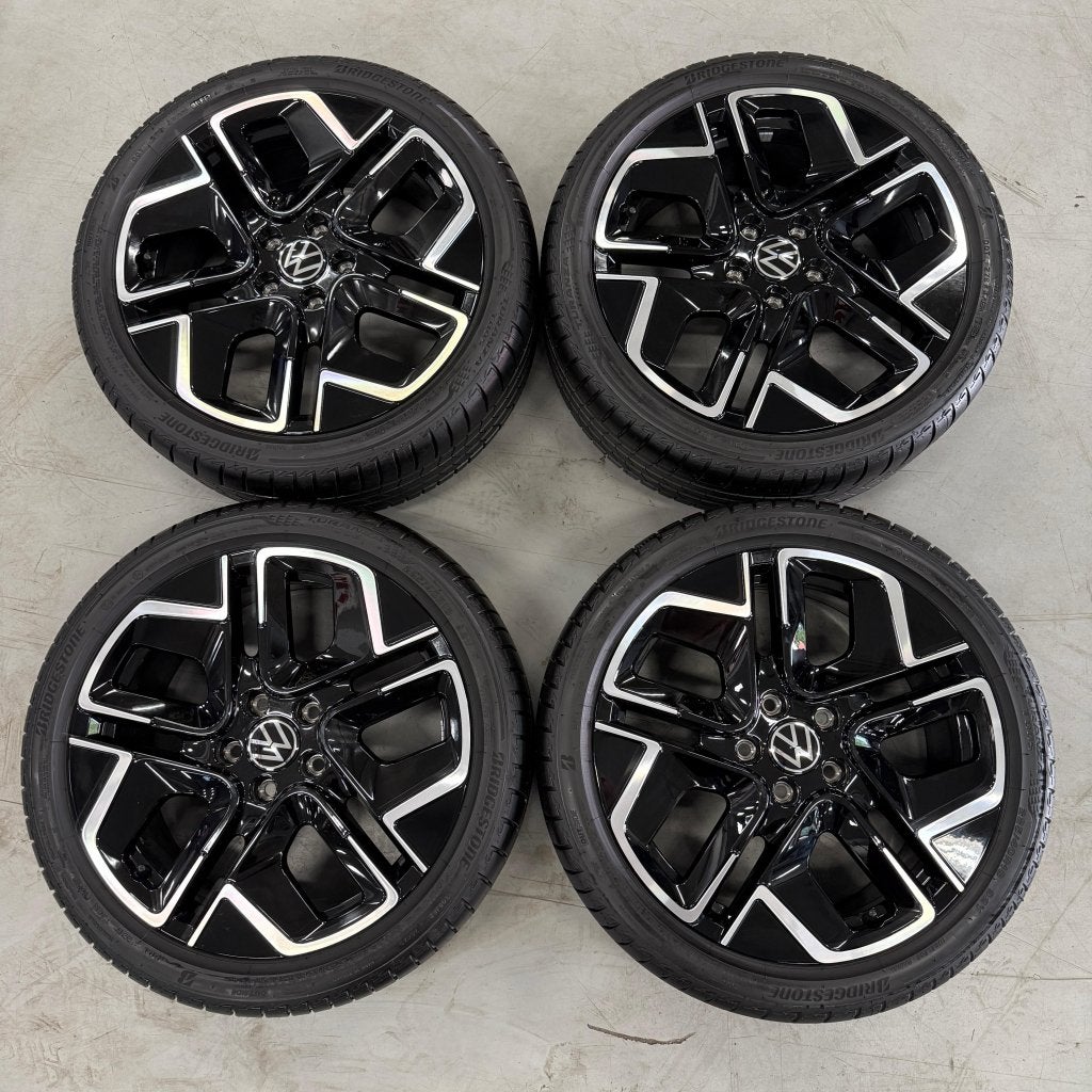 Originele 18" VW Golf R Line Velgen York + Zomerbanden NIEUW, Niet ingevuld, 18 inch, Banden en Velgen, Niet ingevuld