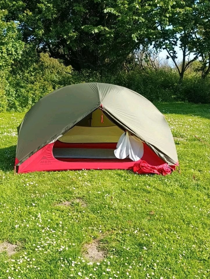 MSR Hubba Hubba NX 2 persoons tent, Caravans en Kamperen, Ophalen of Verzenden, Zo goed als nieuw, Tot en met 2