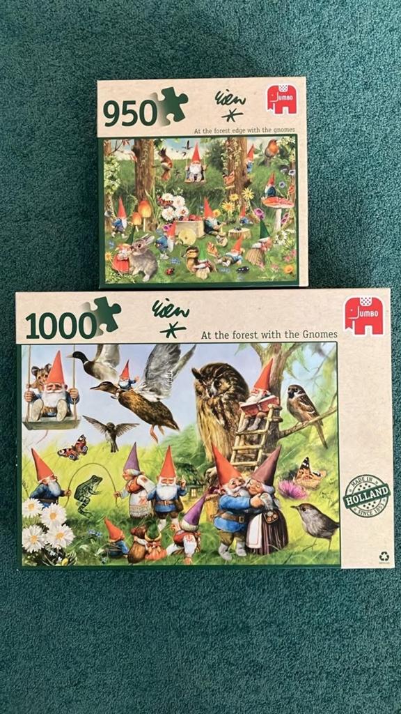 Jumbo Rien Poortvliet Puzzels: Kabouters in het Bos, Ophalen, 500 t/m 1500 stukjes, Gebruikt, Legpuzzel