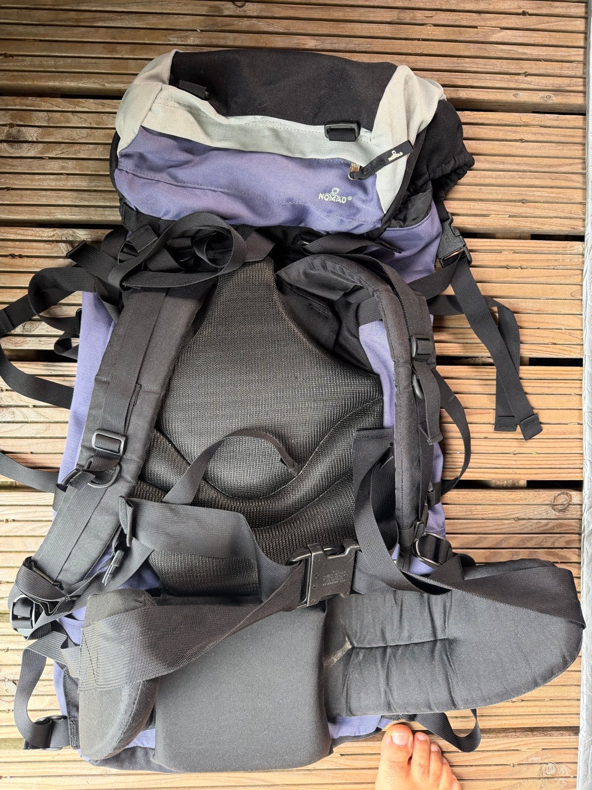 Nomad Backpack - Ideaal voor reizen en wandelen, Ophalen of Verzenden, Gebruikt, Paars, Overige typen