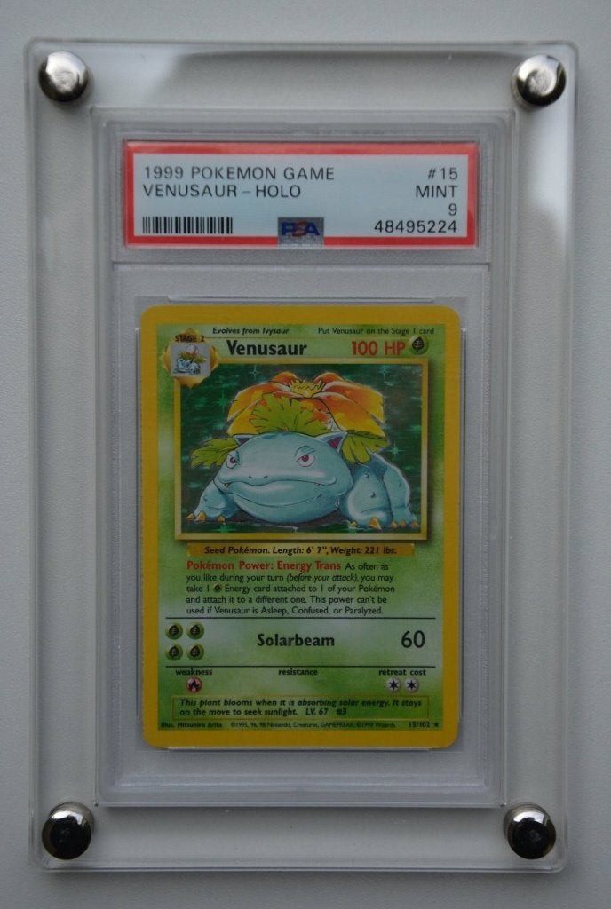 Venusaur Holo Base Set PSA 9, Hobby en Vrije tijd, Verzamelkaartspellen | Pokémon, Ophalen of Verzenden, Gebruikt, Losse kaart