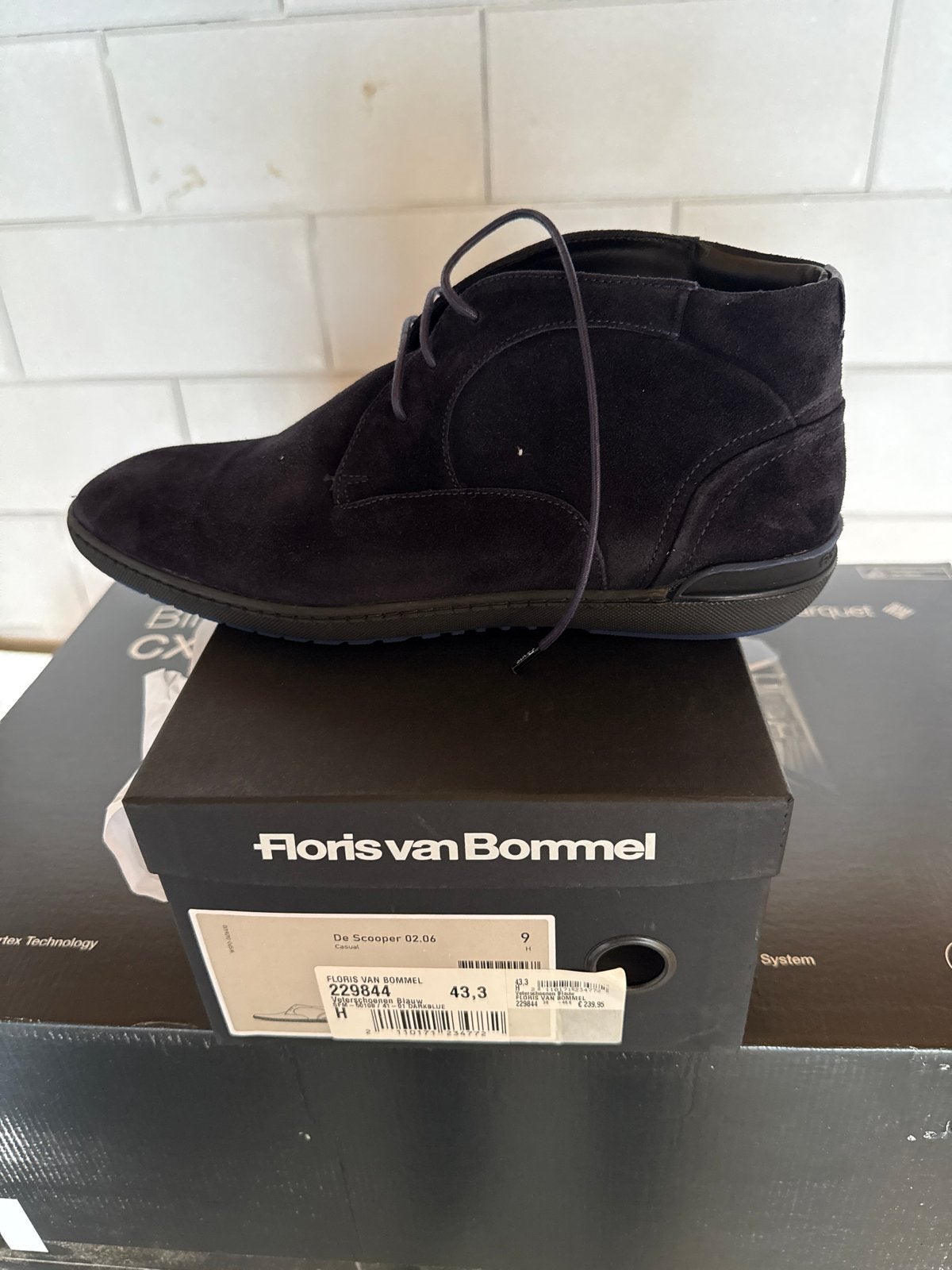 Floris van Bommel De Scooper 02.06 - Zwarte suède boots, Ophalen of Verzenden, Nieuw, Zwart, Boots