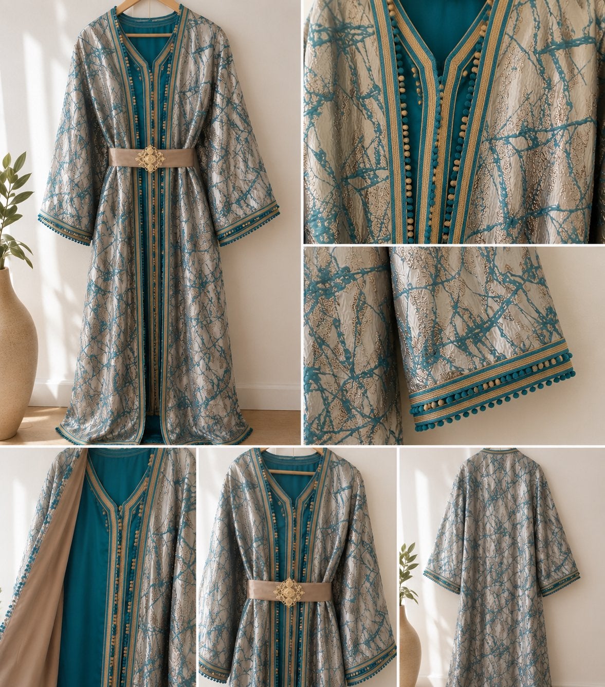 Marokaanse jurk, Ophalen, Nieuw, Blauw, Overige typen