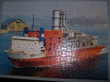 Legpuzzel MS Dock Express 12 (Dockwise) (1979), Verzamelen, Scheepvaart, Ophalen of Verzenden, Zo goed als nieuw, Overige typen