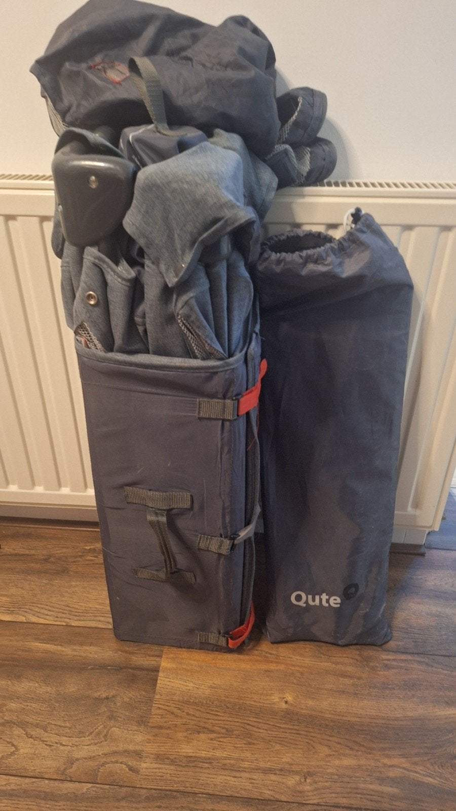 Qute campingbedje/reisbedje - Compact en draagbaar, Ophalen, Gebruikt, Minder dan 140 cm, Minder dan 70 cm