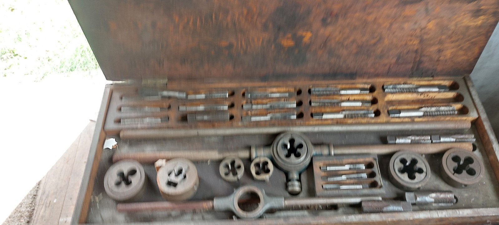 Tappen set met snijplaten, Ophalen, Gebruikt