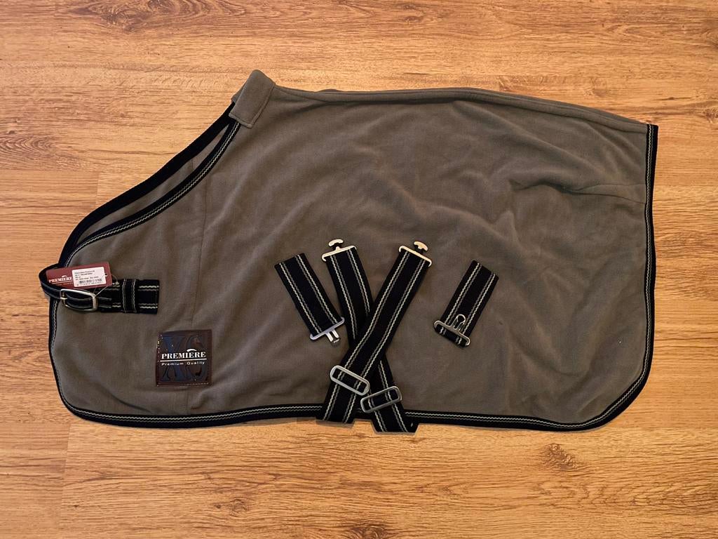 Fleece deken Premiere 95 cm, Shetlander/Mini, Zo goed als nieuw, Grijs, Deken
