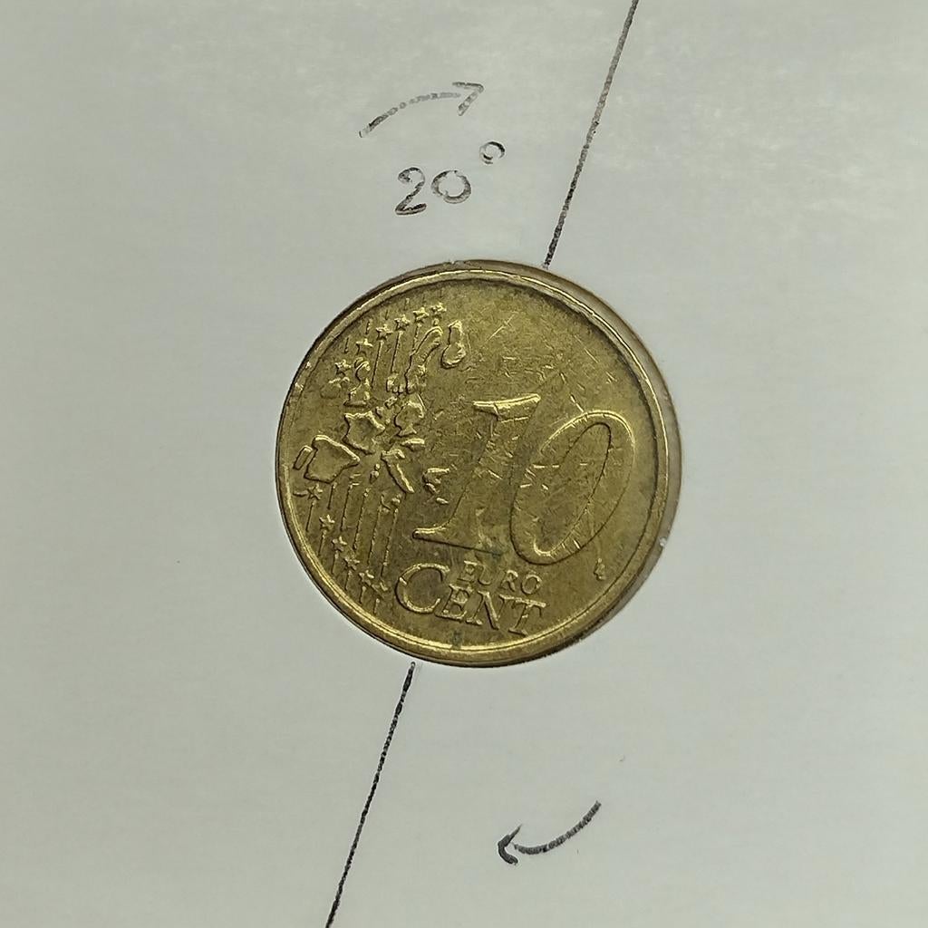 MISSLAG - 10 Eurocent België 2001, Ophalen of Verzenden, België, 10 cent, Losse munt