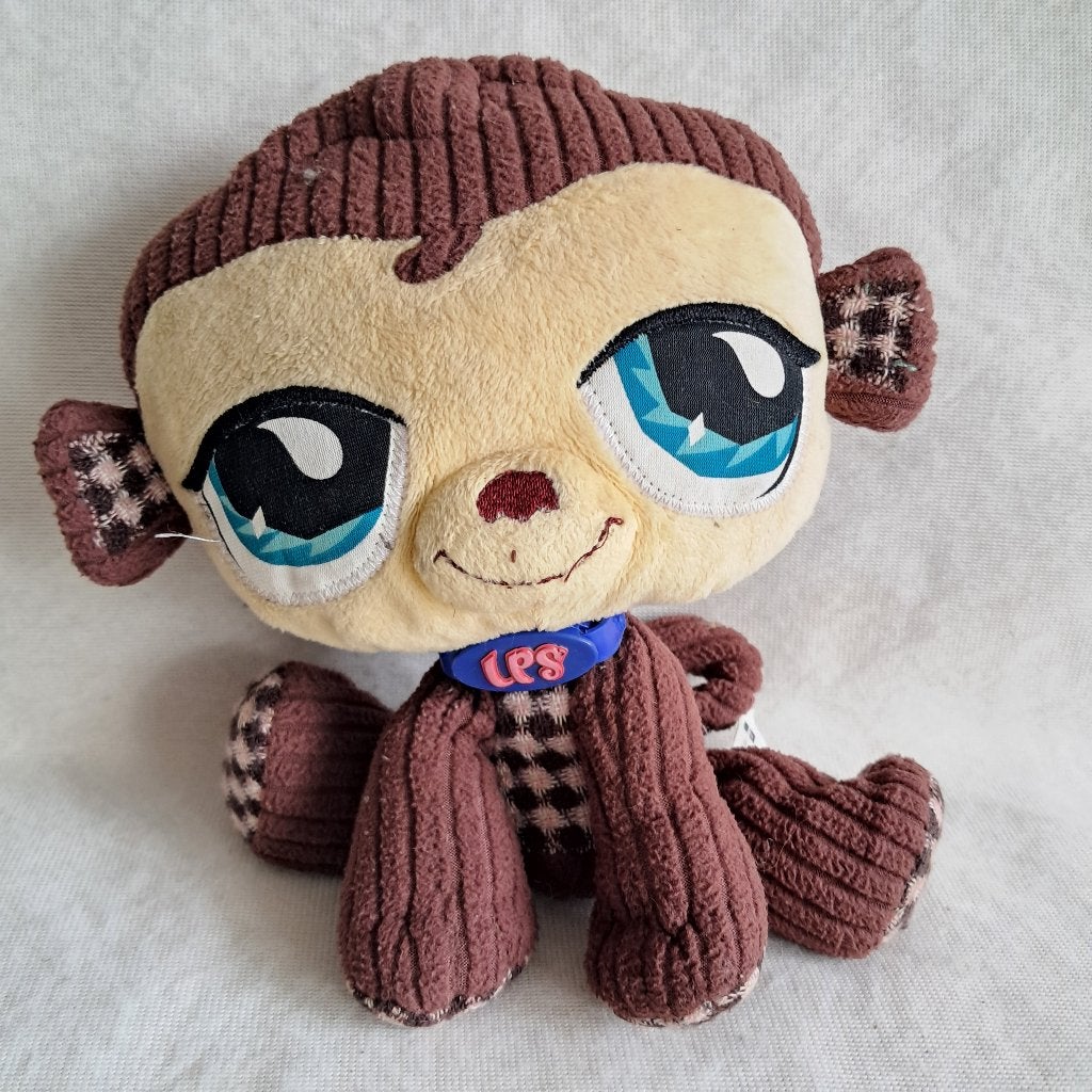 Littlest Pet Shop aap knuffel vintage 24 cm hoog  - 3009, Gebruikt, Overige merken, -, -