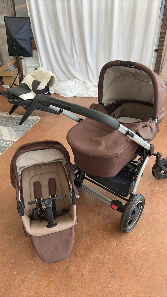 Maxi Cosi Mura Plus kinderwagen met carrycot, Ophalen, Gebruikt, Combiwagen, Verstelbare duwstang