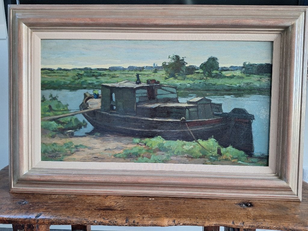 Schilderij Bodifée, Paneel, Origineel werk, Ophalen of Verzenden, Landschap