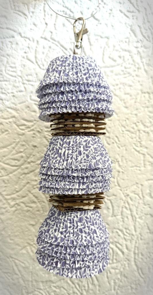 vogelspeeltje: cupcake lamp met bel (lila), Ophalen of Verzenden, Nieuw, Speelgoed