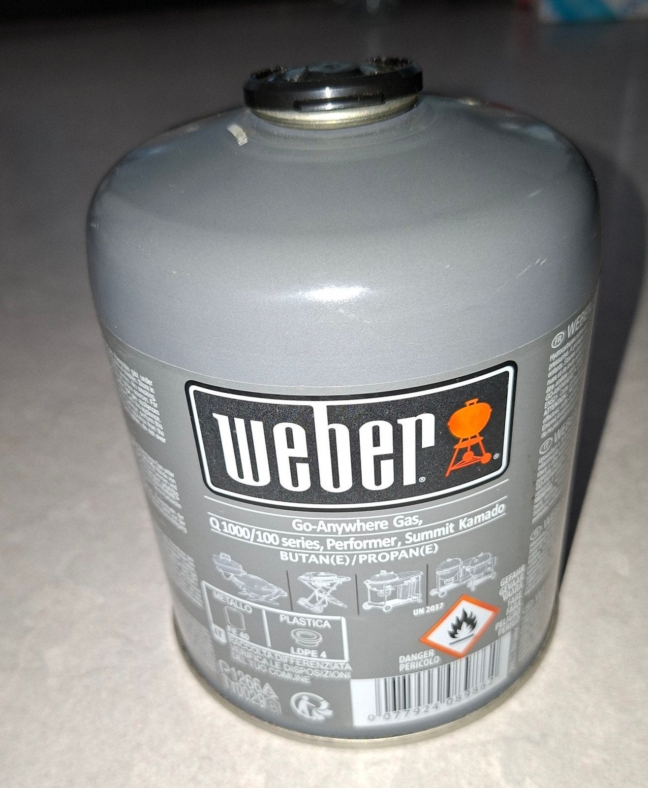gasvulling butaan/propaan, Tuin en Terras, Ophalen, Nieuw, Weber