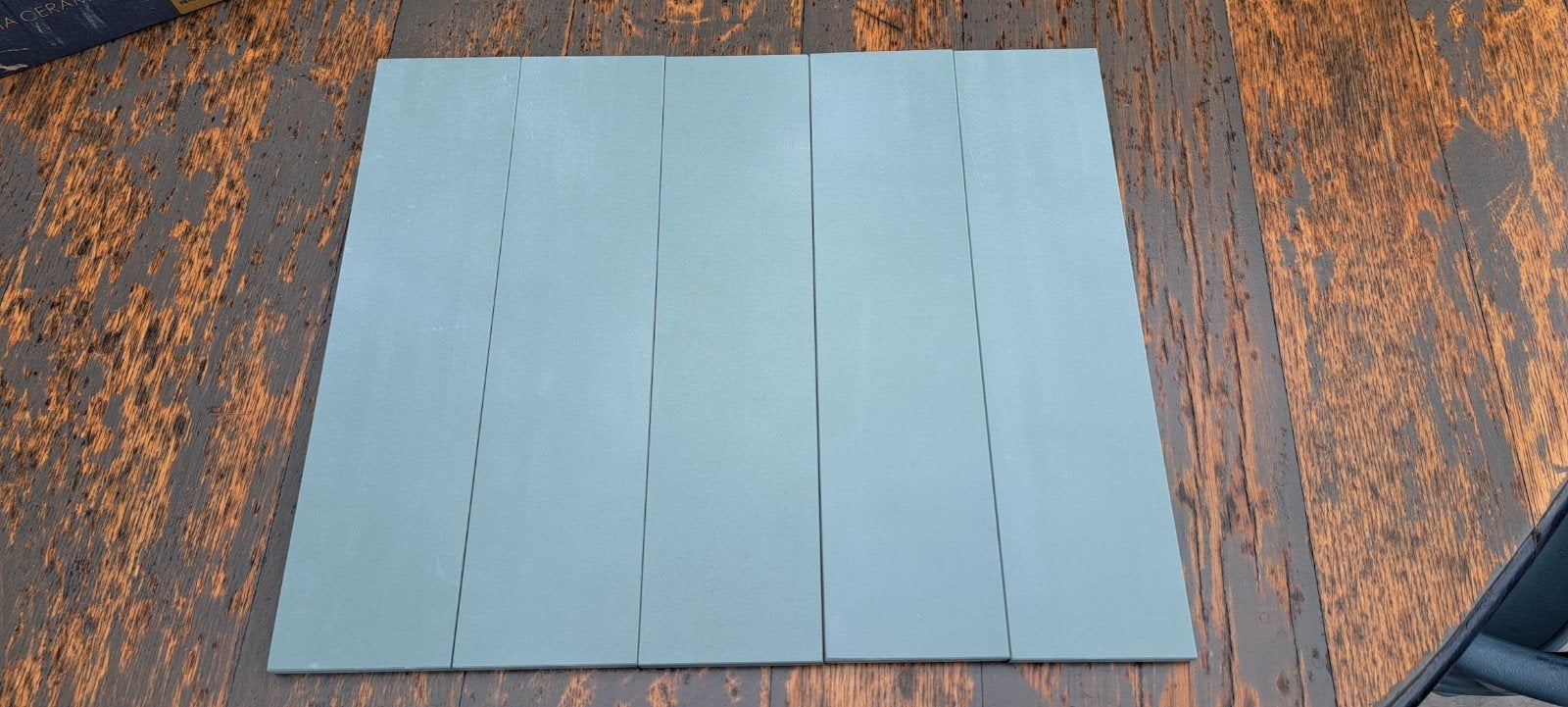 Keramische groene wandtegels 7.2x29.5x8mm, Ophalen, Nieuw, Minder dan 20 cm, Minder dan 20 cm