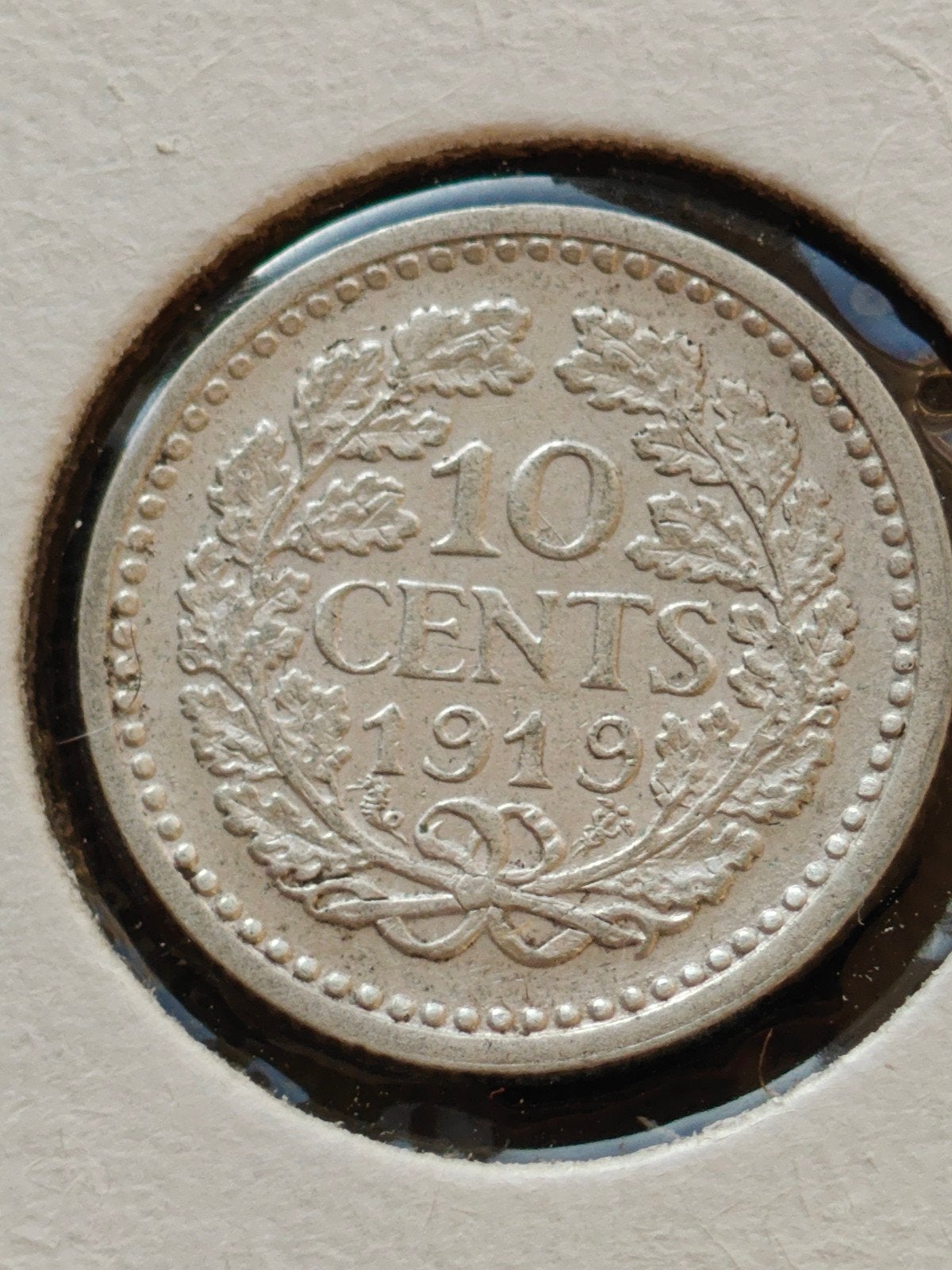 Zilveren 10 cent 1919 Koningin Wilhelmina, Postzegels en Munten, Munten | Nederland, Ophalen of Verzenden