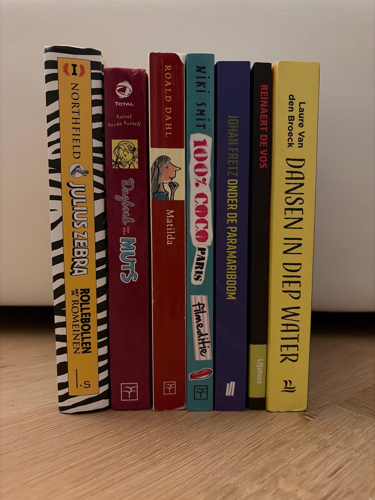 7 boeken: 4 kinderboeken (o.a. Matilda) en 3 volwassen, Ophalen of Verzenden, Gelezen, Fictie