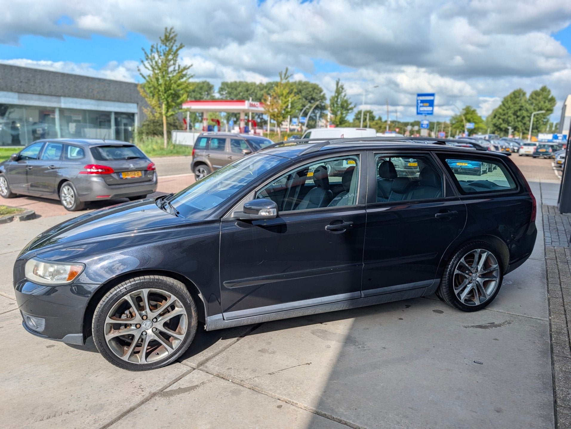 Volvo V50 1.8 Edition II - Leer - Clima - Electr Ramen -, Auto's, Volvo, Voorwielaandrijving, 125 pk, 4 cilinders, Zwart