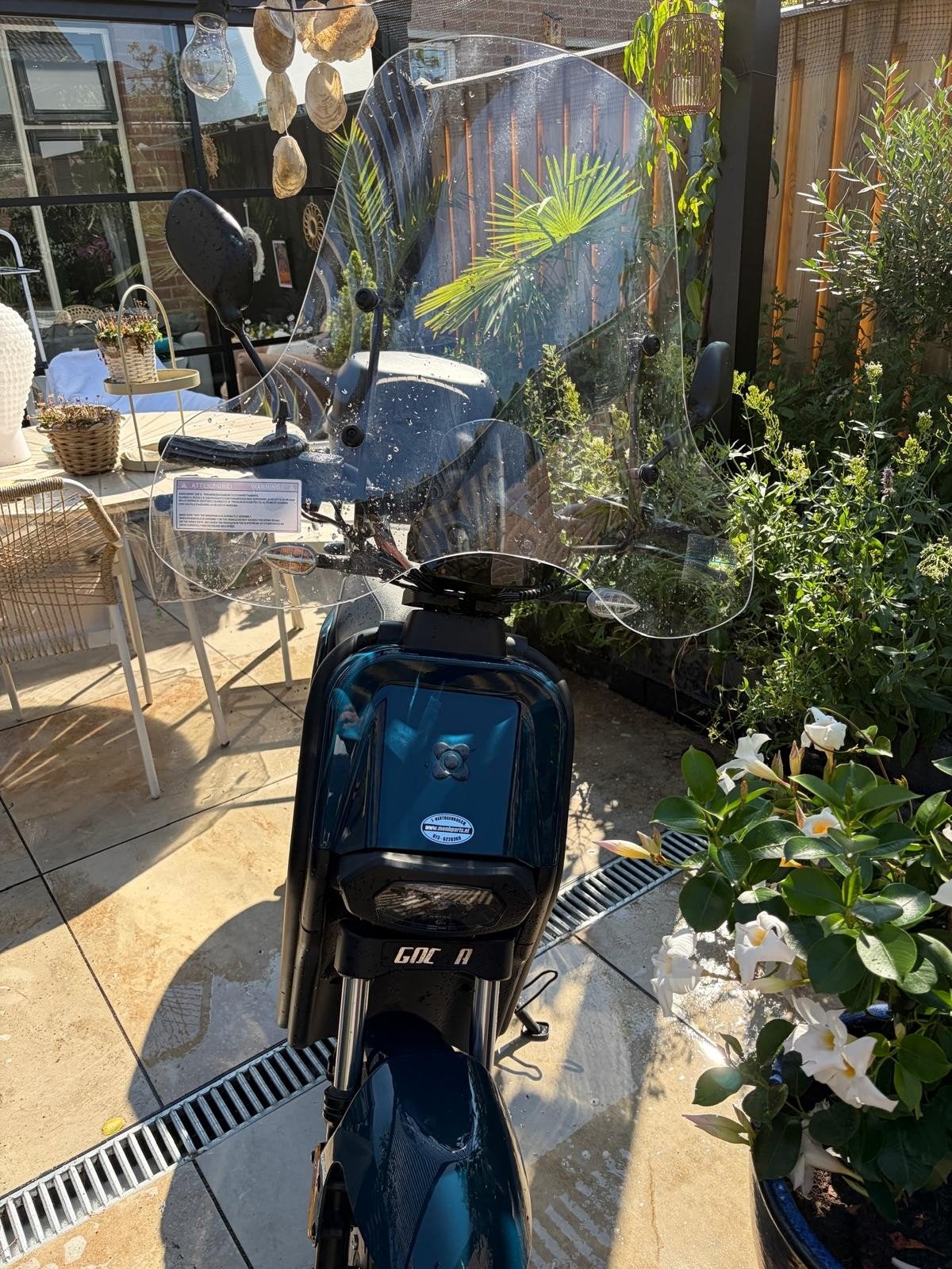 Elektrische AGM  Goggia bromscooter 2023 blauw/groen, Fietsen en Brommers, Brommers | Puch, Ophalen, Zo goed als nieuw, Overige modellen