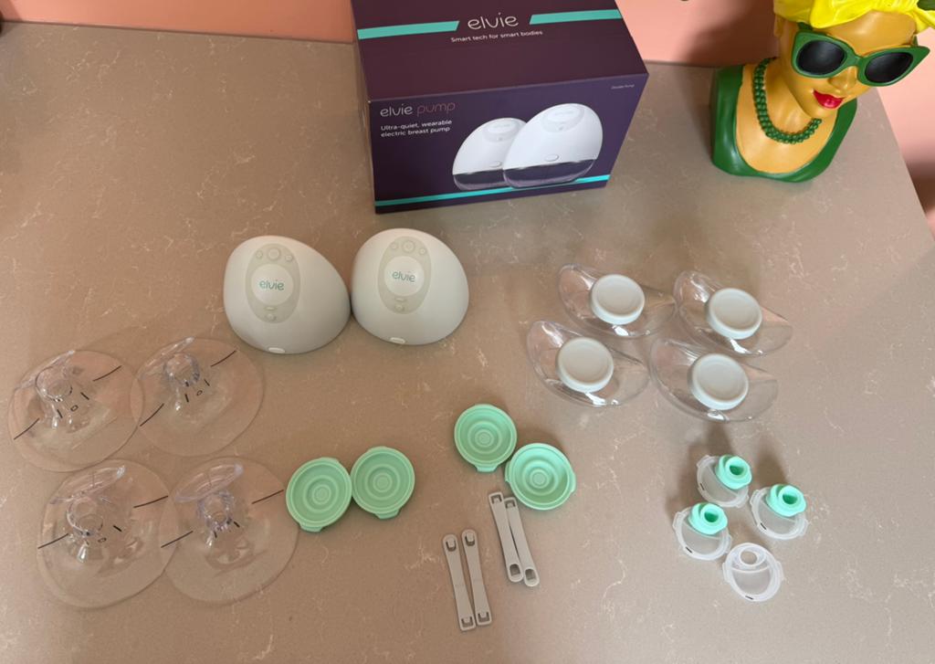 Elvie Pump Double draadloze borstkolf, Kinderen en Baby's, Babyvoeding en Toebehoren, Ophalen, Zo goed als nieuw, Borstkolf