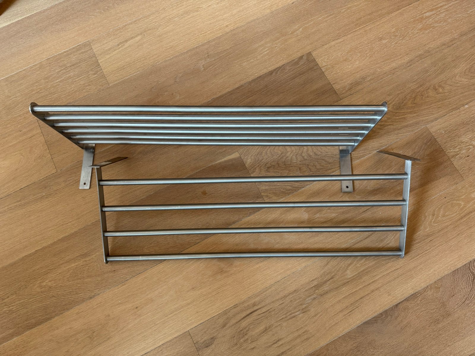 2x IKEA GRUNDTAL Droogrek 80 x 30 cm RVS, Ophalen of Verzenden, Gebruikt