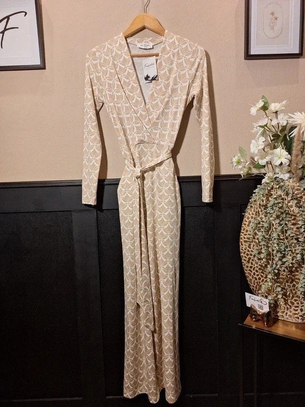 By Swan Jumpsuit | Beige, Wit | S, Fashiontiek, Beige, Ophalen of Verzenden, Zo goed als nieuw