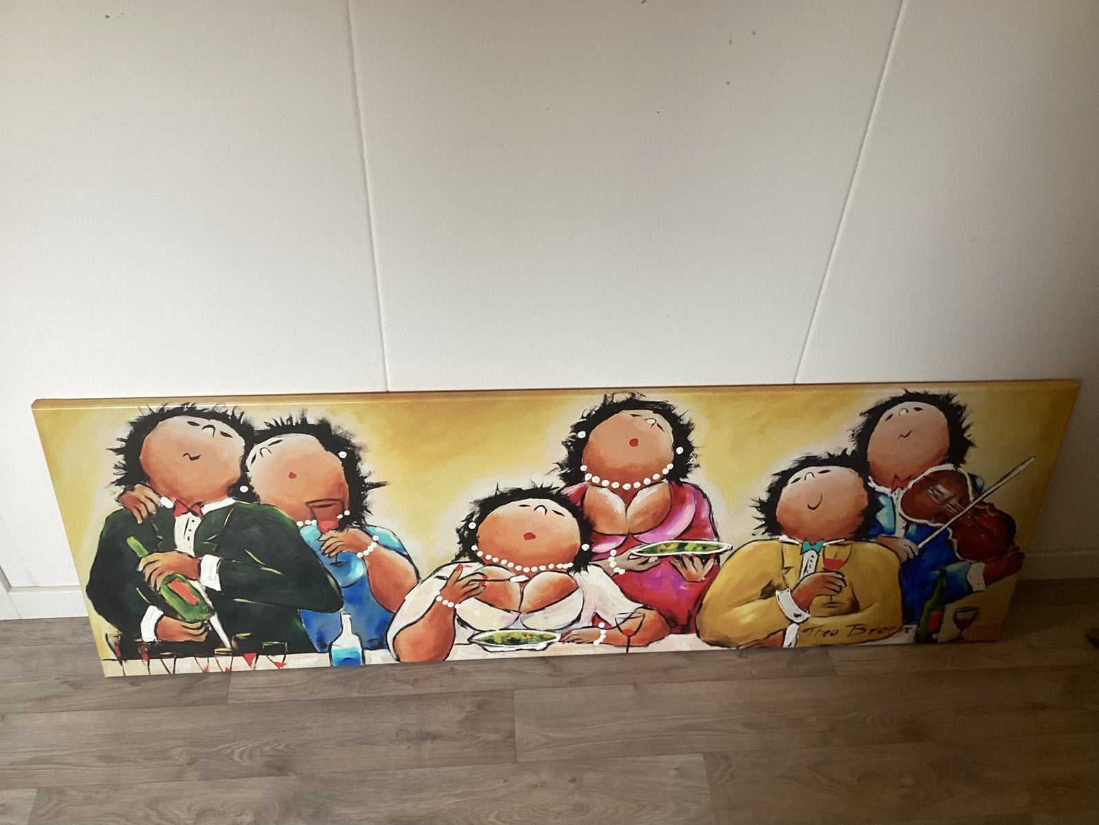 Dikke dames Theo Broere, Huis en Inrichting, Ophalen, Zo goed als nieuw, Schilderij