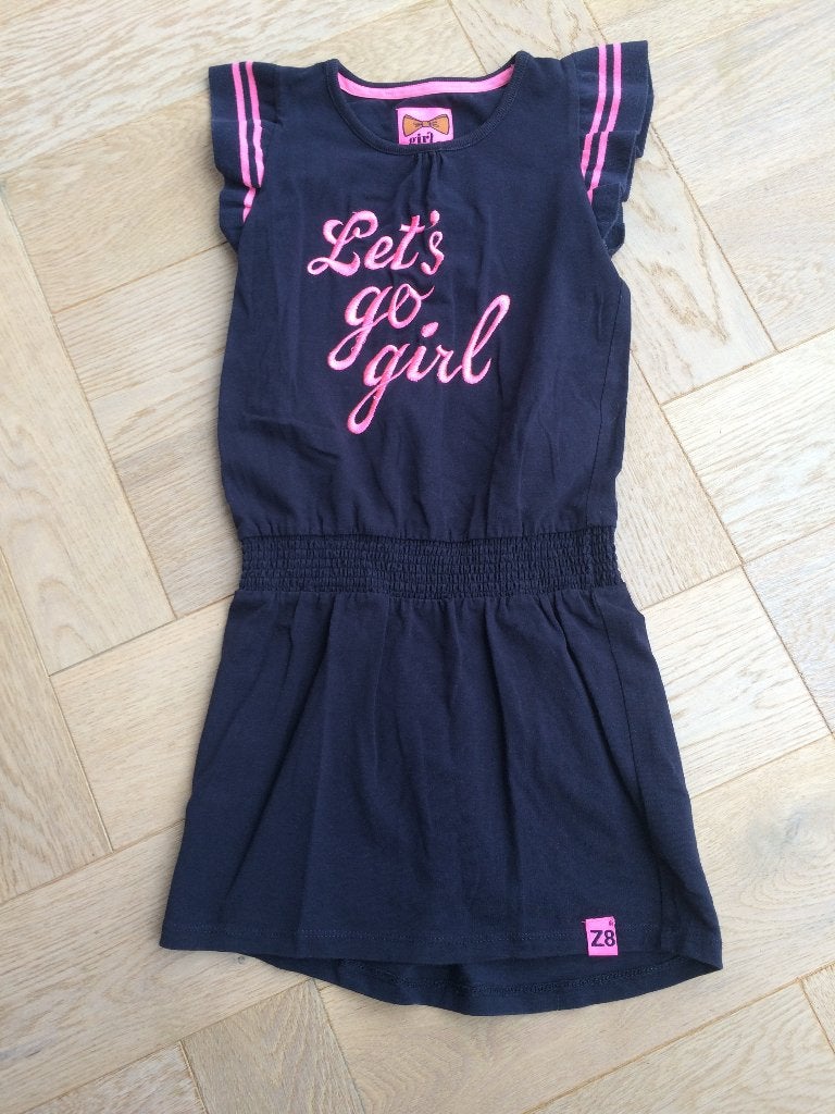 ZGAN zomerjurkje Z8 "let's go girl" 116/122, Meisje, Z8, Ophalen of Verzenden, Zo goed als nieuw