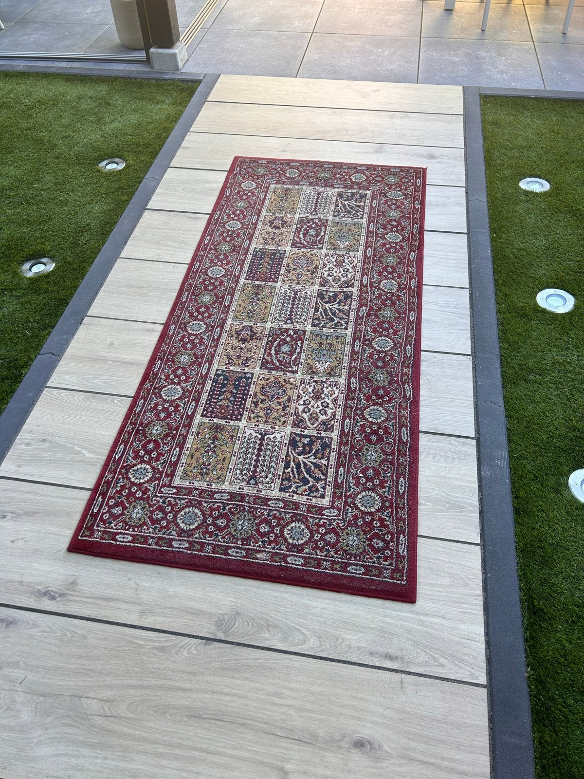 Leuk tapijt 80x180 cm (ikea valby ruta), Gebruikt, 150 tot 200 cm, Rechthoekig, Rood