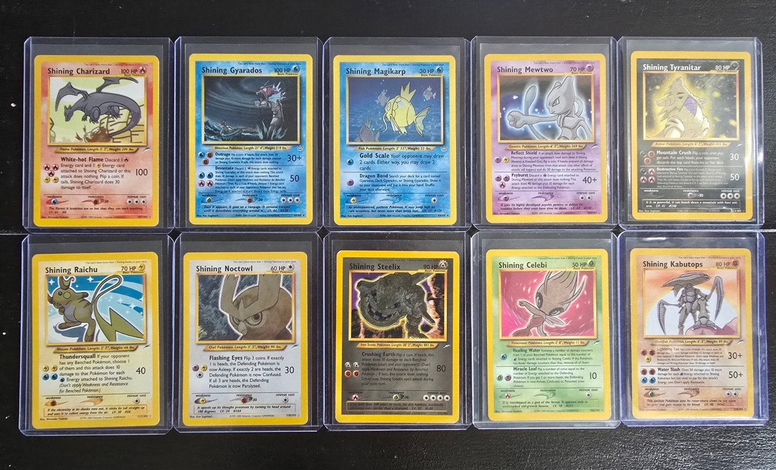Alle Shining Pokemon kaarten. Zeldzame kaarten, Ophalen of Verzenden