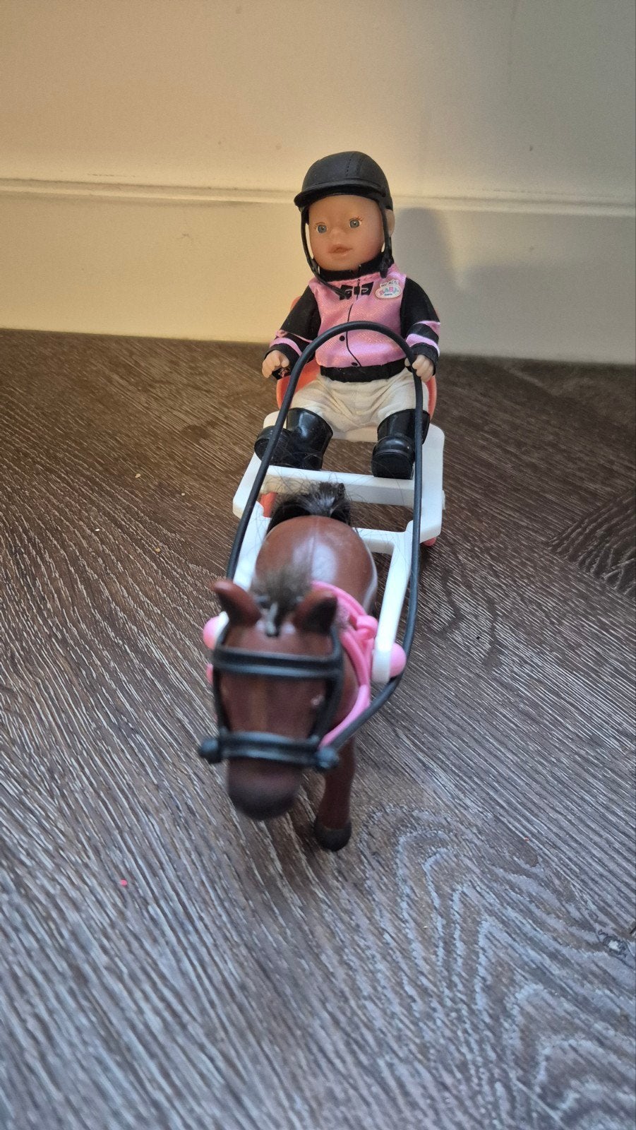 My Mini Baby Born met paard en kar, Ophalen of Verzenden, Gebruikt, Babypop