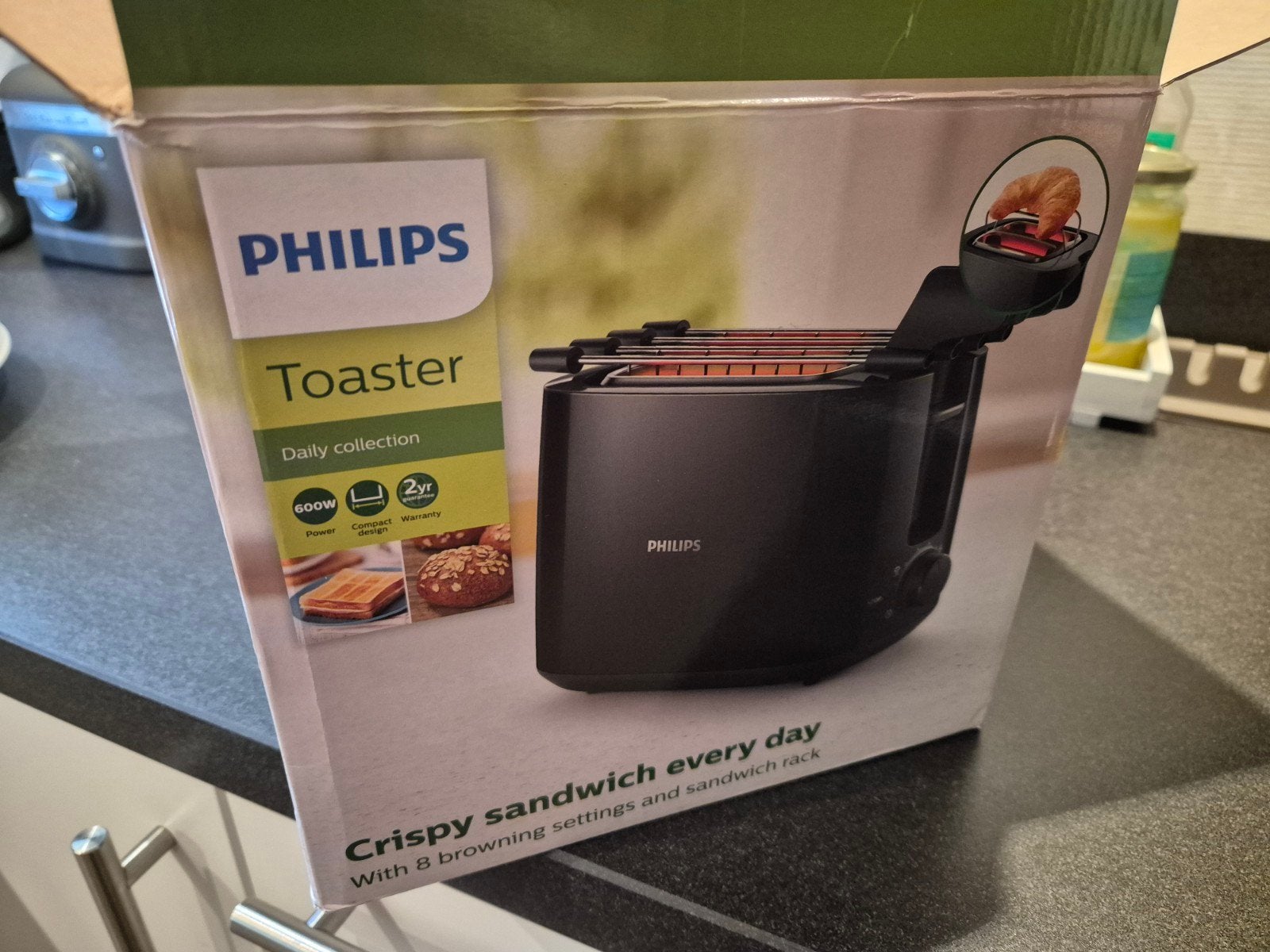 Nieuw: Philips Daily Collection HD2583/90 broodrooster, Ophalen of Verzenden