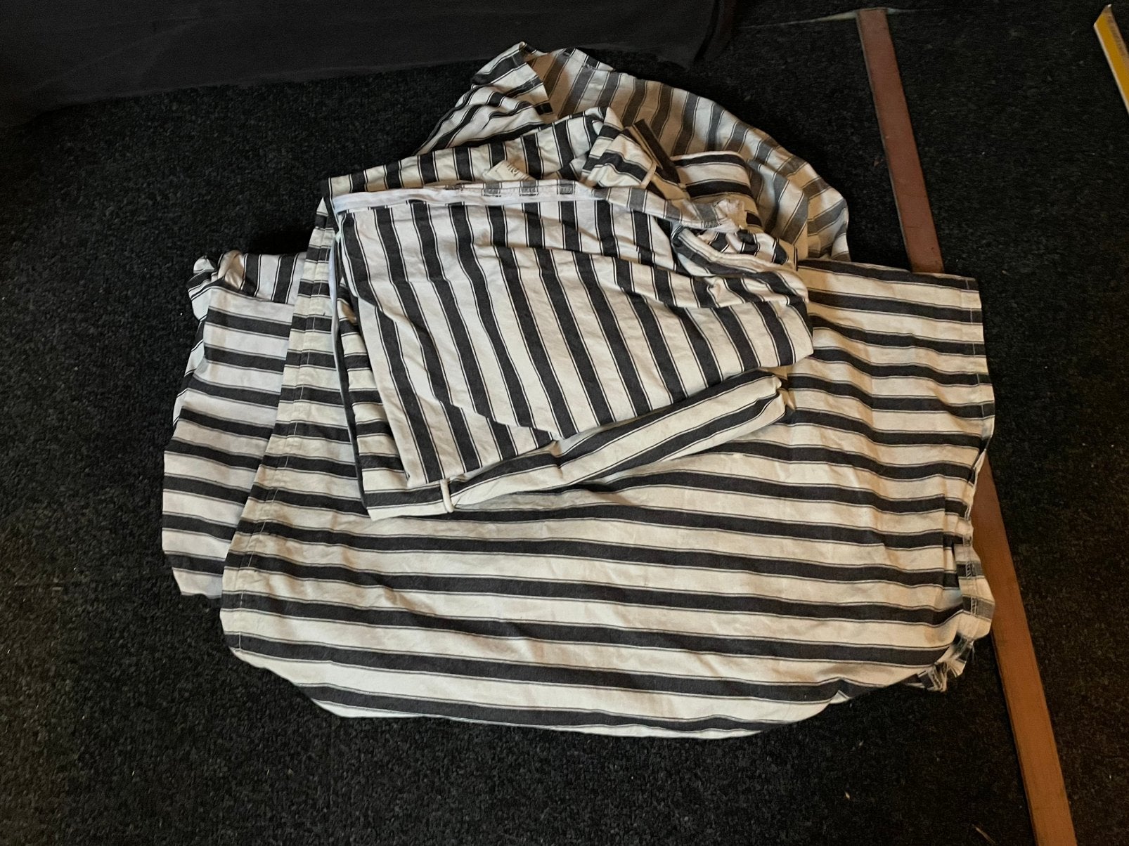 Hoes voor Ektorp fauteuil zwart-wit gestreept, Ophalen of Verzenden, Zo goed als nieuw, 75 tot 100 cm